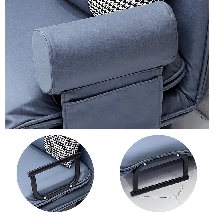 Modern Leathaire Sofa Bed with Steel Frame - Multi-Functional Futon for Small Living Room fsq-1422