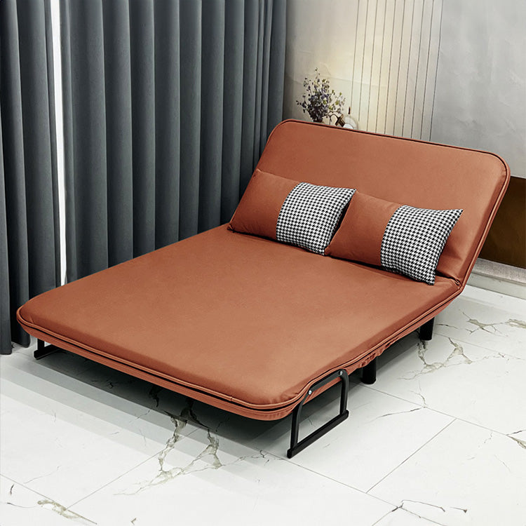 Modern Leathaire Sofa Bed with Steel Frame - Multi-Functional Futon for Small Living Room fsq-1422