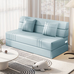 Modern Leathaire Sofa Bed in Multi-Color - Durable Japandi Futon for Stylish Living Room fsq-1423