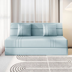 Modern Leathaire Sofa Bed in Multi-Color - Durable Japandi Futon for Stylish Living Room fsq-1423