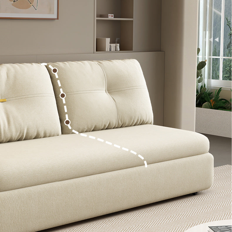 Stylish Cotton-Linen Sofa in Khaki, Light Gray, Dark Blue, Brown, and BlueGray fsx-1008