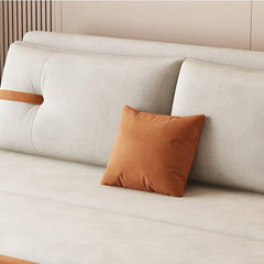 Versatile Multi-Color Suede Fabric Sofa: Stylish Orange, Beige, Light Brown, Pink, Green, Blue & Dark Gray Options fsx-1016