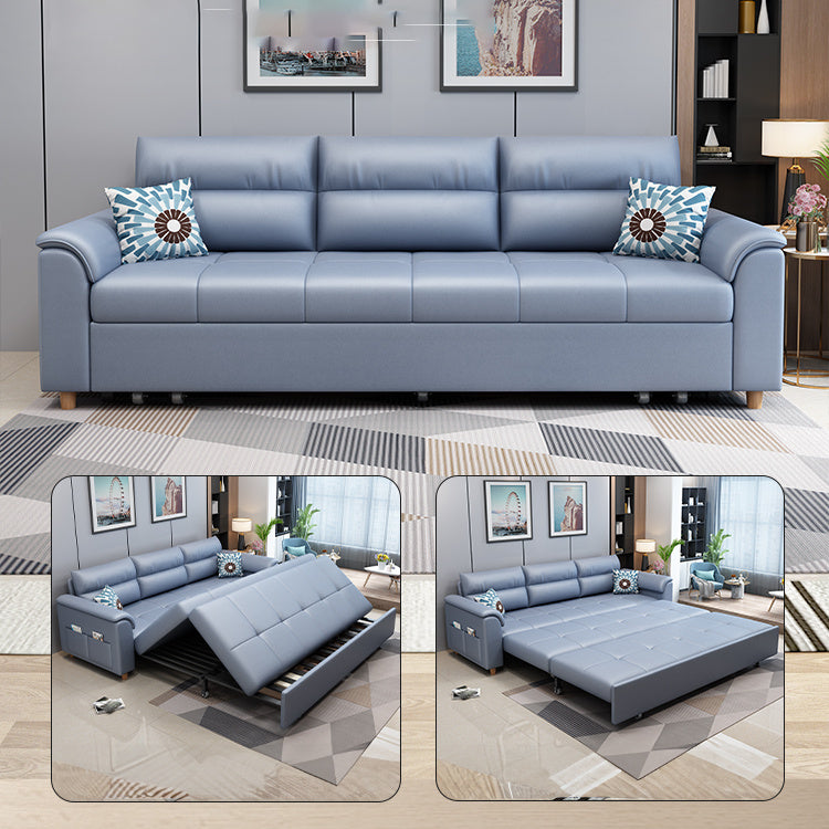 Stylish Leathaire Sofa in Light Blue, Gray, Pink, Dark Green, and White – Ultimate Comfort and Elegance fsx-1017