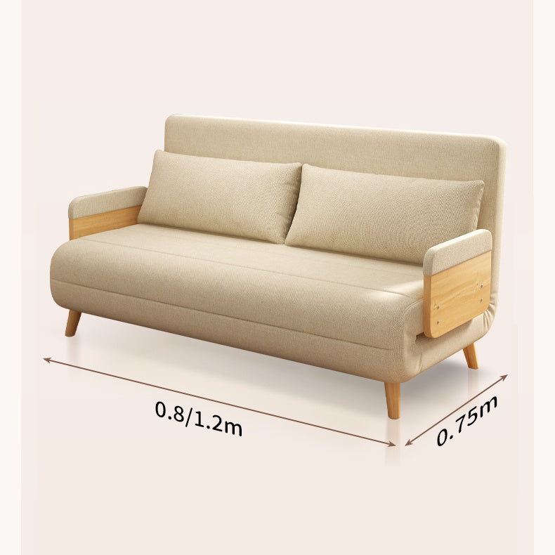 Stylish Cotton-Linen Sofa - Khaki, Natural, Light Blue, Dark Gray, and Green Options fsx-995