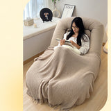 Cozy Light Brown Lazy Sofa with adjustable Back & Soft Foam Filling - Perfect for All Your Rooms fsx-996