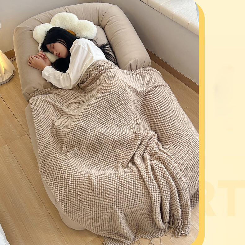 Cozy Light Brown Lazy Sofa with adjustable Back & Soft Foam Filling - Perfect for All Your Rooms fsx-996