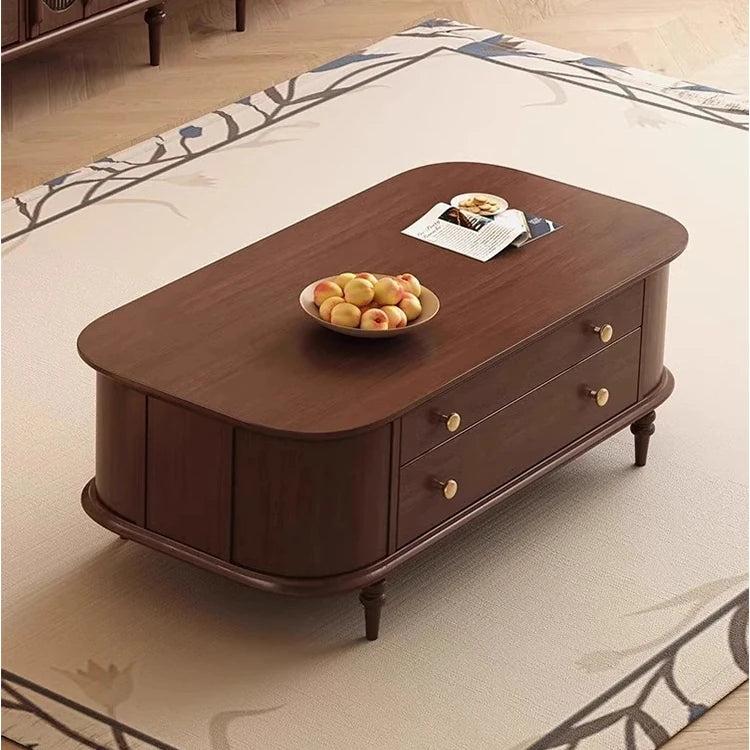 Mid-Century Modern Coffee Table with Elegant Design and Ample Storage fvp-4590