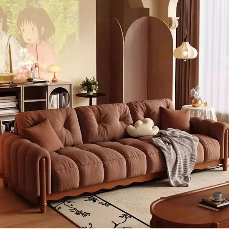 Comfortable Eighth Generation Design Sofa with Ash Wood Frame – No-Wash Convenience & Modern Style fvp-4598