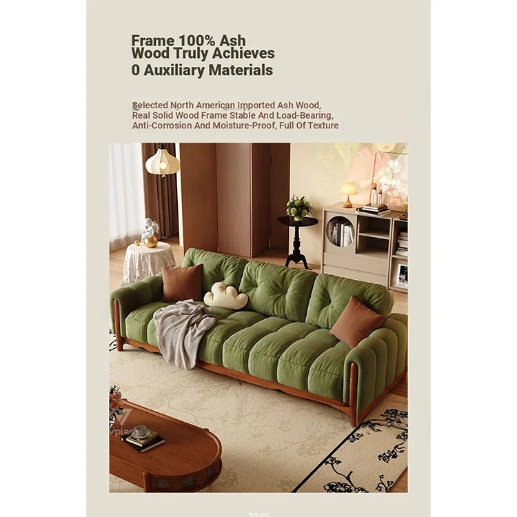 Comfortable Eighth Generation Design Sofa with Ash Wood Frame – No-Wash Convenience & Modern Style fvp-4598