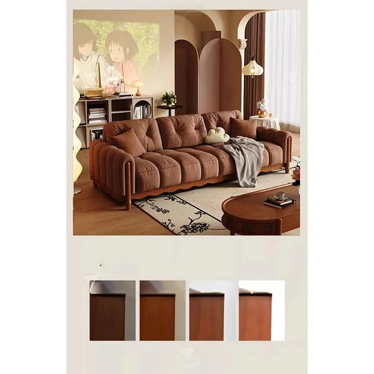 Comfortable Eighth Generation Design Sofa with Ash Wood Frame – No-Wash Convenience & Modern Style fvp-4598