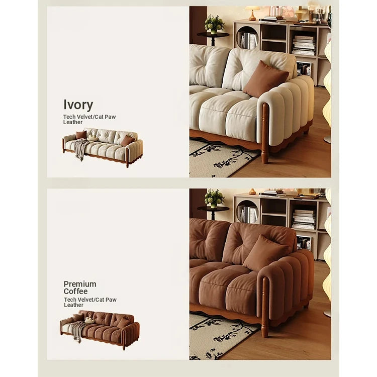 Comfortable Eighth Generation Design Sofa with Ash Wood Frame – No-Wash Convenience & Modern Style fvp-4598