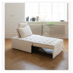 Luxurious White Solid Wood Sofa with Plush Goose Down Cushions fwlp-937