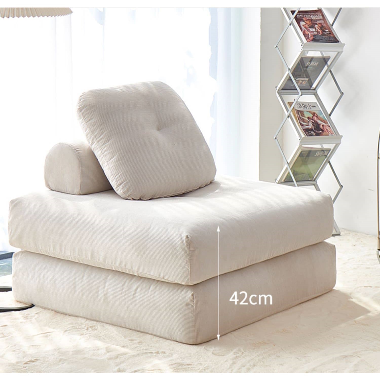 Minimalistic Sectional Sofa Foam & Down Filling Modern Sofa Bed for LIvingroom fwlp-938