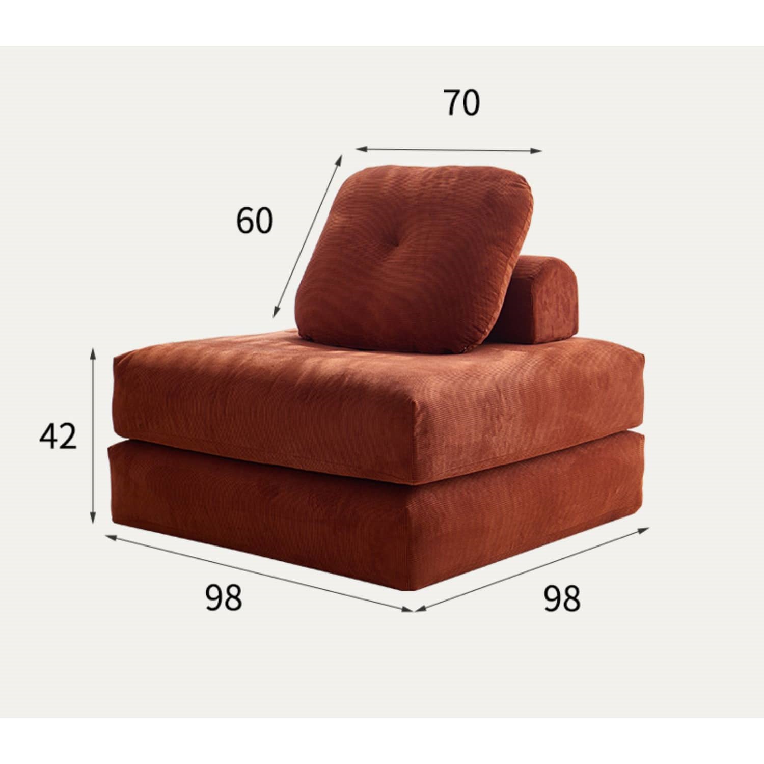 Minimalistic Sectional Sofa Foam & Down Filling Modern Sofa Bed for LIvingroom fwlp-938