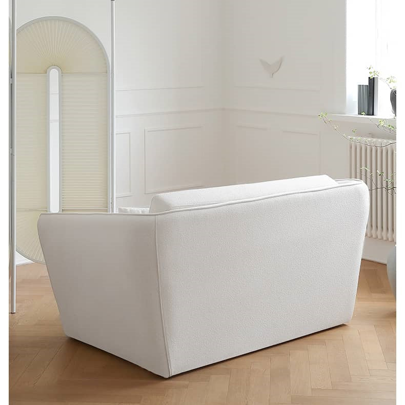 Modern Pull-Out Sofa Bed in Beige Loveseat Sofa Convertible Sleeper Sofa fwlp-941