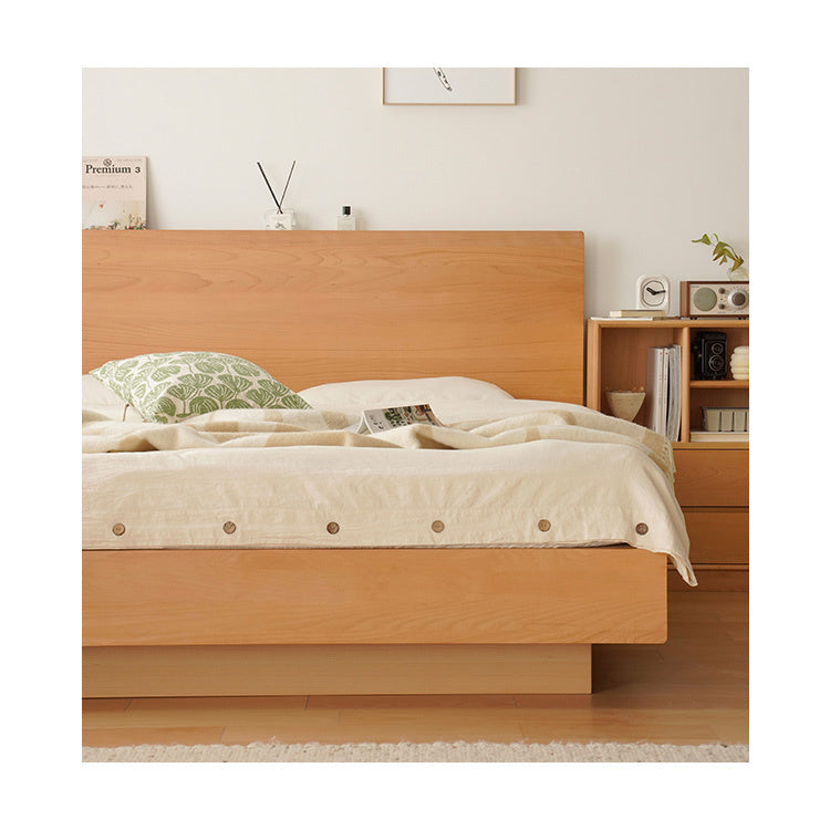 Functional California King Size Beech Wood Bed Frame with Lift Bed Board for Storage Queen Size Bed for Bedroom fxgmz-582