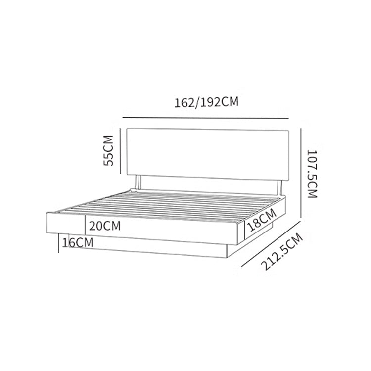 Functional California King Size Beech Wood Bed Frame with Lift Bed Board for Storage Queen Size Bed for Bedroom fxgmz-582