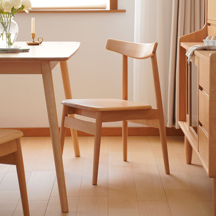 Beech Wood Dining Chair in Natural Wood Color - Perfect for Diningroom fxgmz-593