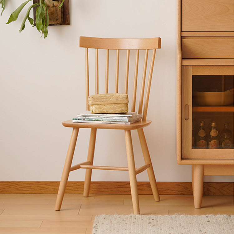 Minimalistic Beech Wood Dining Chair in Natural Wood Color - Modern Design for Diningroom fxgmz-594