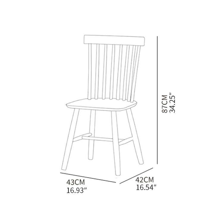 Minimalistic Beech Wood Dining Chair in Natural Wood Color - Modern Design for Diningroom fxgmz-594