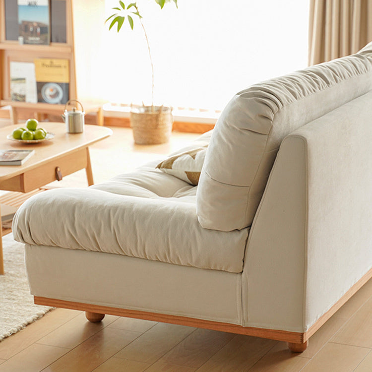 Luxurious Off White Sofa with Beech Wood Frame and Goose Down Silicon Fill in Techno Fabric fxgmz-603