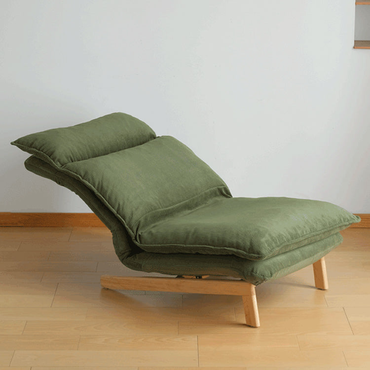 Stylish Green Corduroy Chair with Beech Wood Frame and Silicon Padding fxgmz-607