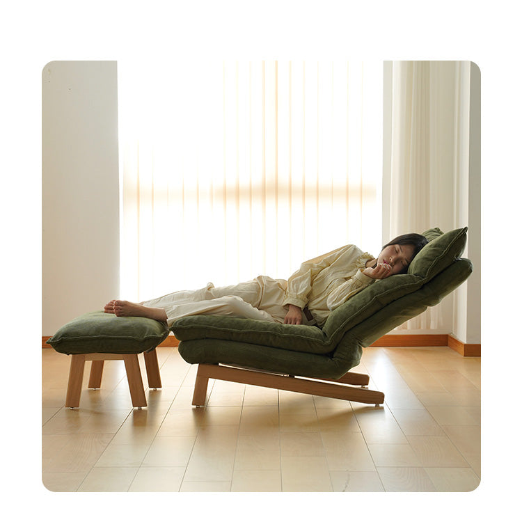 Stylish Green Corduroy Chair with Beech Wood Frame and Silicon Padding fxgmz-607