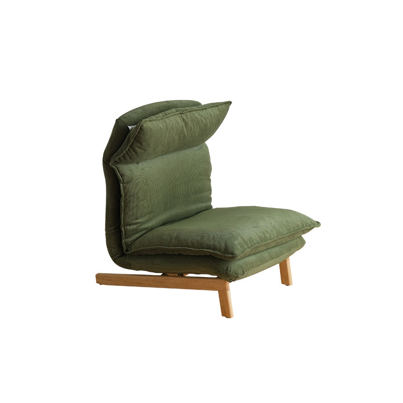 Stylish Green Corduroy Chair with Beech Wood Frame and Silicon Padding fxgmz-607