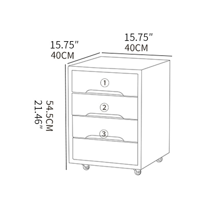 Beech Wood Multi-Layer Board Cabinet with Metal Accents - Natural Finish fxgmz-612