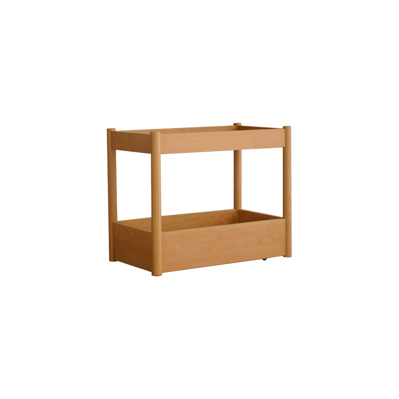 Stylish Multi-Layer Beech Wood Storage Rack with Metal Frame – Durable and Elegant Shelving Solution fxgmz-616