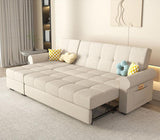 Convertible Sofa Bed in Multi-Color Pull-Out Sofa Foam Filling with Wooden Frame for LIvingroom fxgz-294