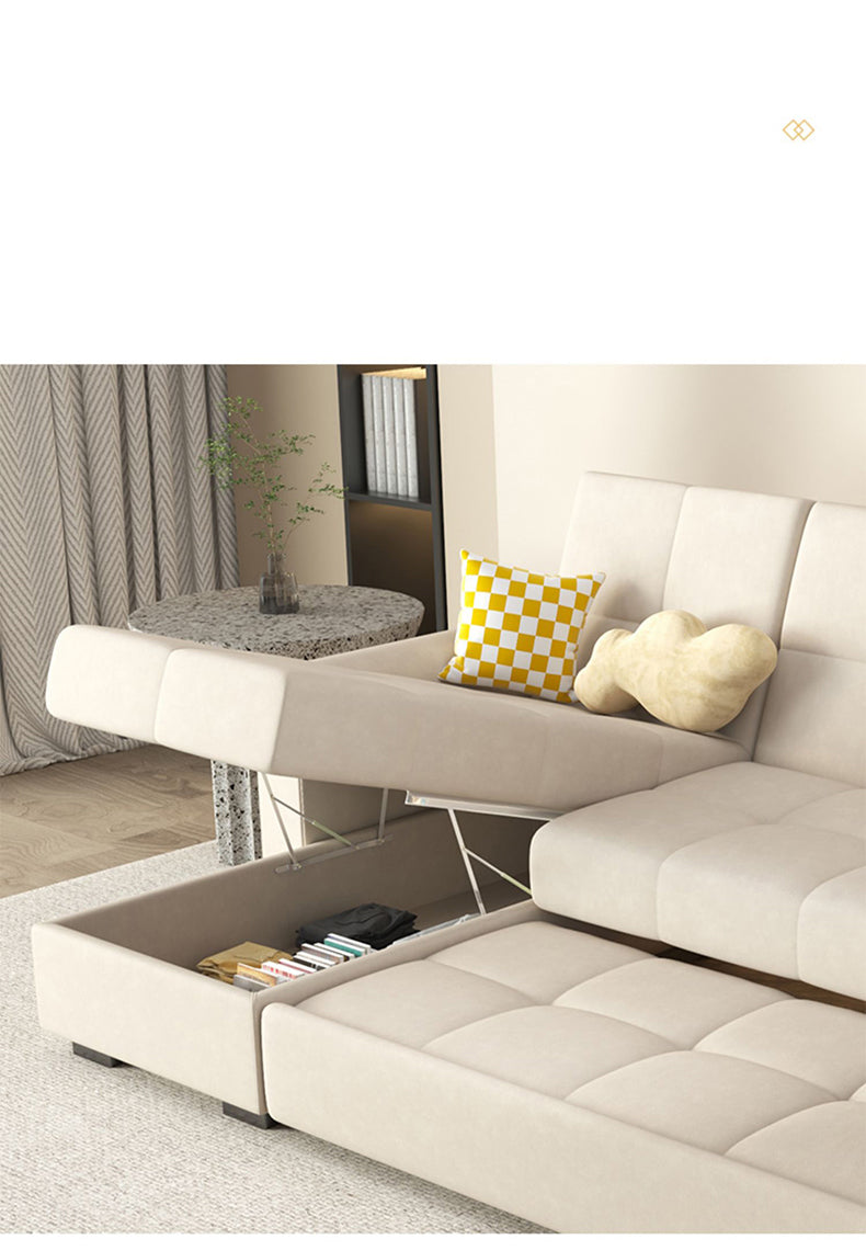 Convertible Sofa Bed in Multi-Color Pull-Out Sofa Foam Filling with Wooden Frame for LIvingroom fxgz-294