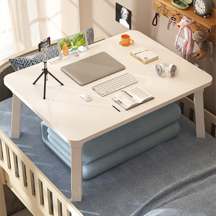 Modern Multi-Layer Board Table - White, Natural Wood, Yellow, and Black Finish fxjc-511