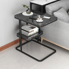 Stylish Modern End Table in Black, White, and Gray – Perfect for Any Living Room Decor fxjc-913