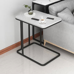 Stylish Modern End Table in Black, White, and Gray – Perfect for Any Living Room Decor fxjc-913