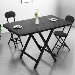 Foldable Rectangular Dining Table for 6 - Perfect for Small Space fxjc-915