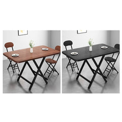 Foldable Rectangular Dining Table for 6 - Perfect for Small Space fxjc-915