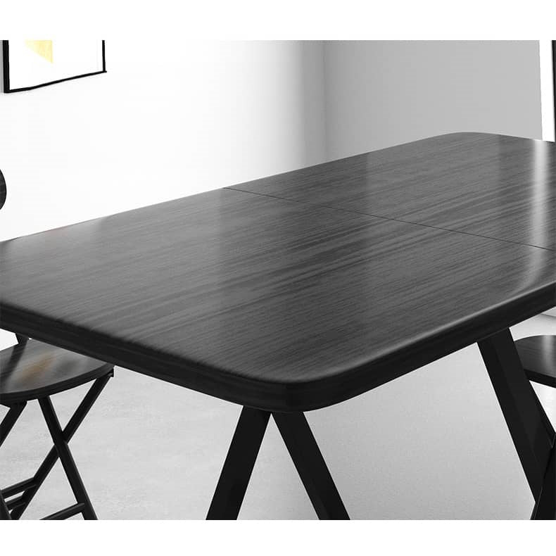 Foldable Rectangular Dining Table for 6 - Perfect for Small Space fxjc-915