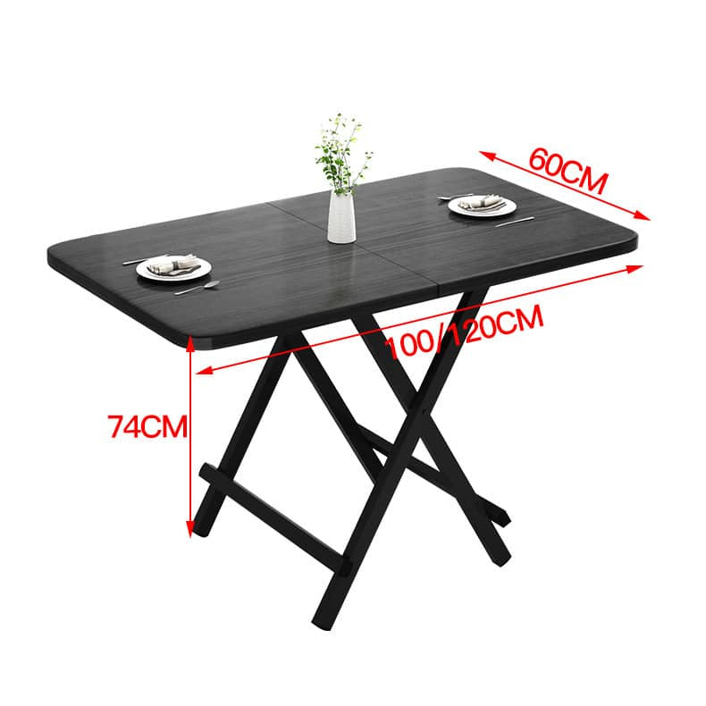 Foldable Rectangular Dining Table for 6 - Perfect for Small Space fxjc-915