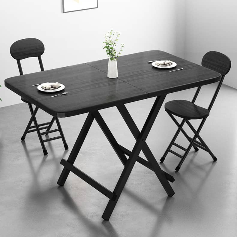 Foldable Rectangular Dining Table for 6 - Perfect for Small Space fxjc-915