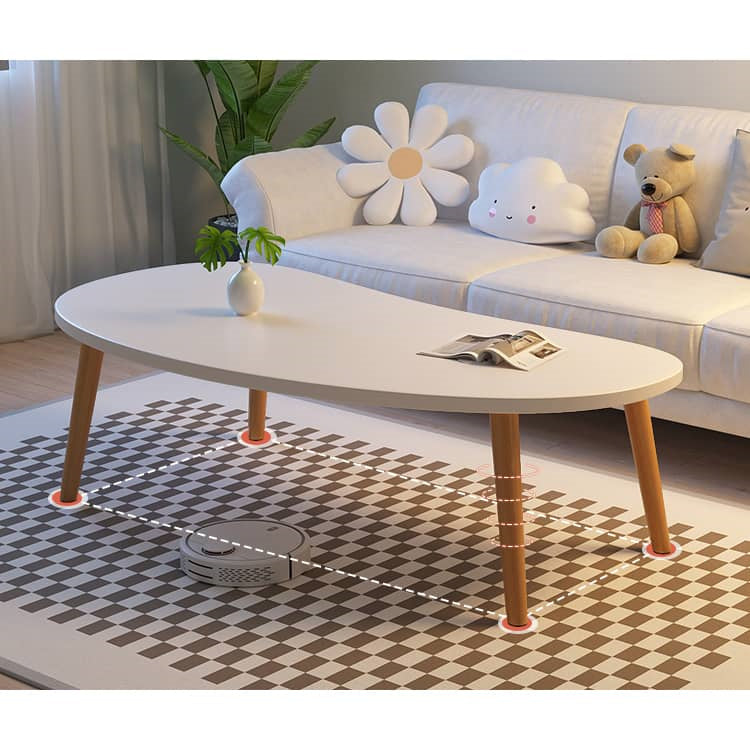 Modern Wooden Coffee Table in Abstract Shape – Minimalistic Design for All Your Rooms fxjc-918