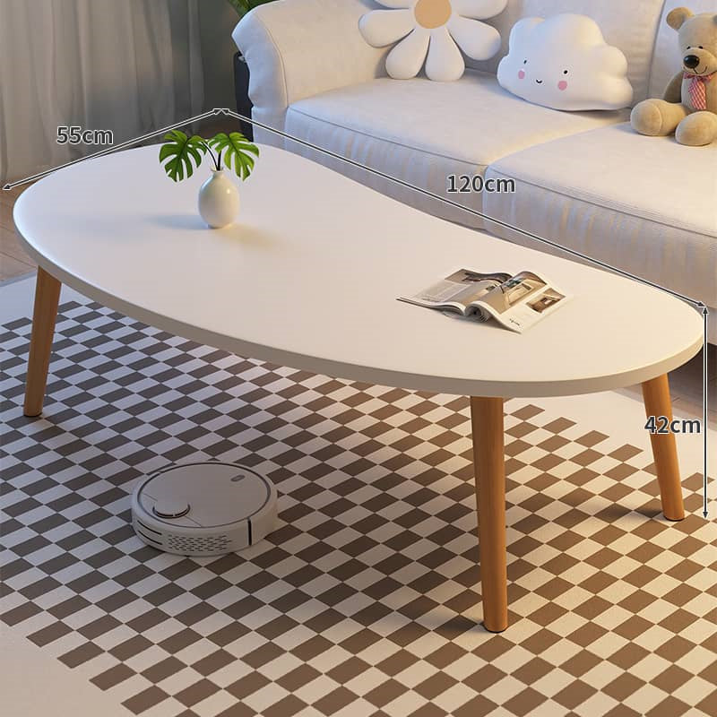 Modern Wooden Coffee Table in Abstract Shape – Minimalistic Design for All Your Rooms fxjc-918