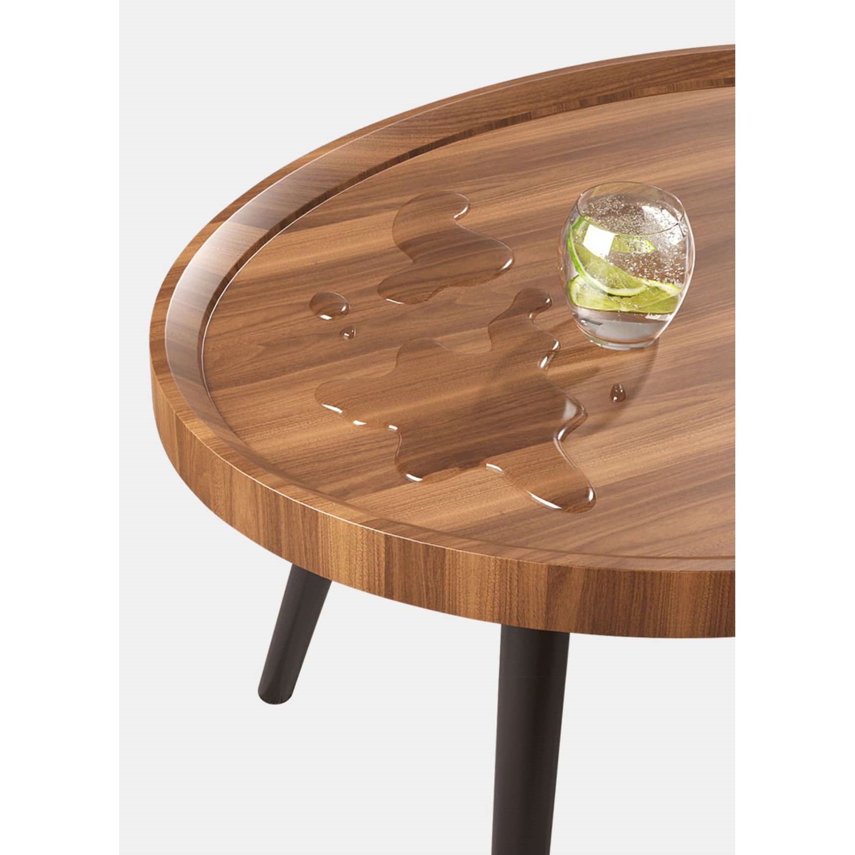 Chic Modern Wood Coffee Table round with storage: Elegan Multi-Tone for Contemporary Living fxjc-923