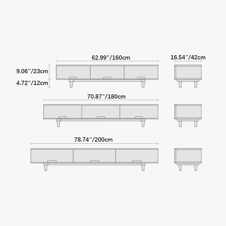 Sleek Oak & Walnut Wood TV Cabinet with Modern Storage Design fyf-2225