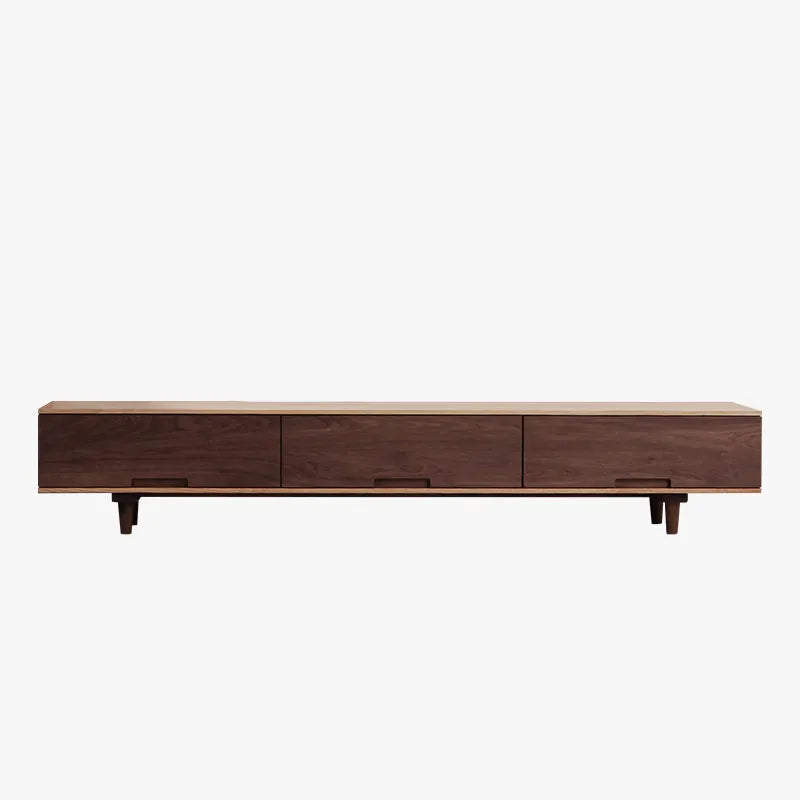 Sleek Oak & Walnut Wood TV Cabinet with Modern Storage Design fyf-2225