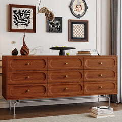 Elegant Solid Wood Cabinet with Sleek Storage Design fyf-2236