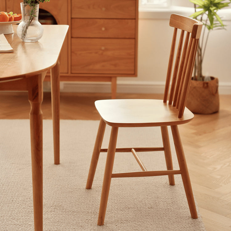 16.9‘’ Modern Wood Dining Chair in Natural Wood Color - Minimalistic Design for Diningroom fyg-657