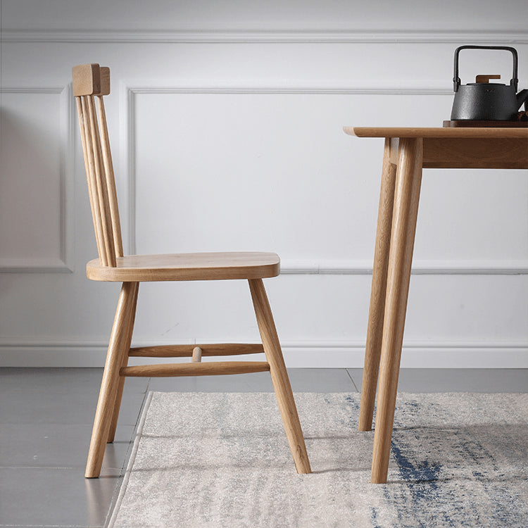 16.9‘’ Modern Wood Dining Chair in Natural Wood Color - Minimalistic Design for Diningroom fyg-657