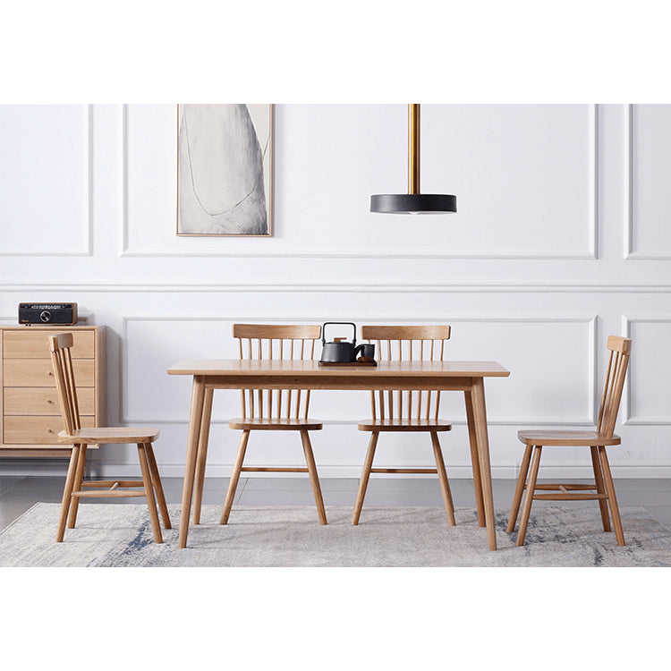 16.9‘’ Modern Wood Dining Chair in Natural Wood Color - Minimalistic Design for Diningroom fyg-657