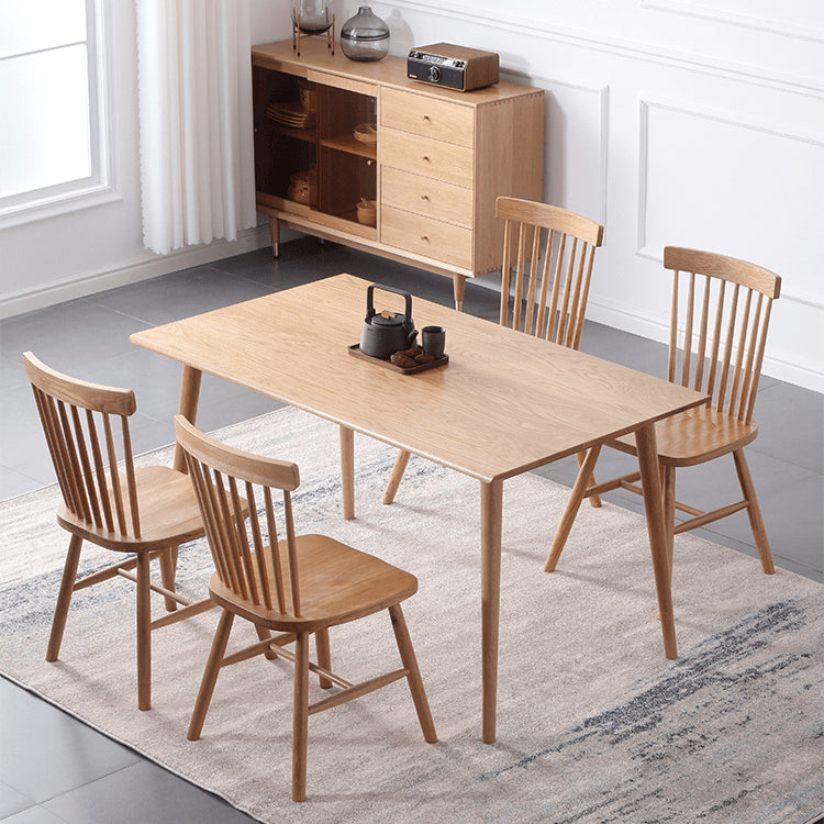 16.9‘’ Modern Wood Dining Chair in Natural Wood Color - Minimalistic Design for Diningroom fyg-657